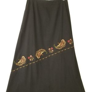 Women's Talbots Long Black Skirt.